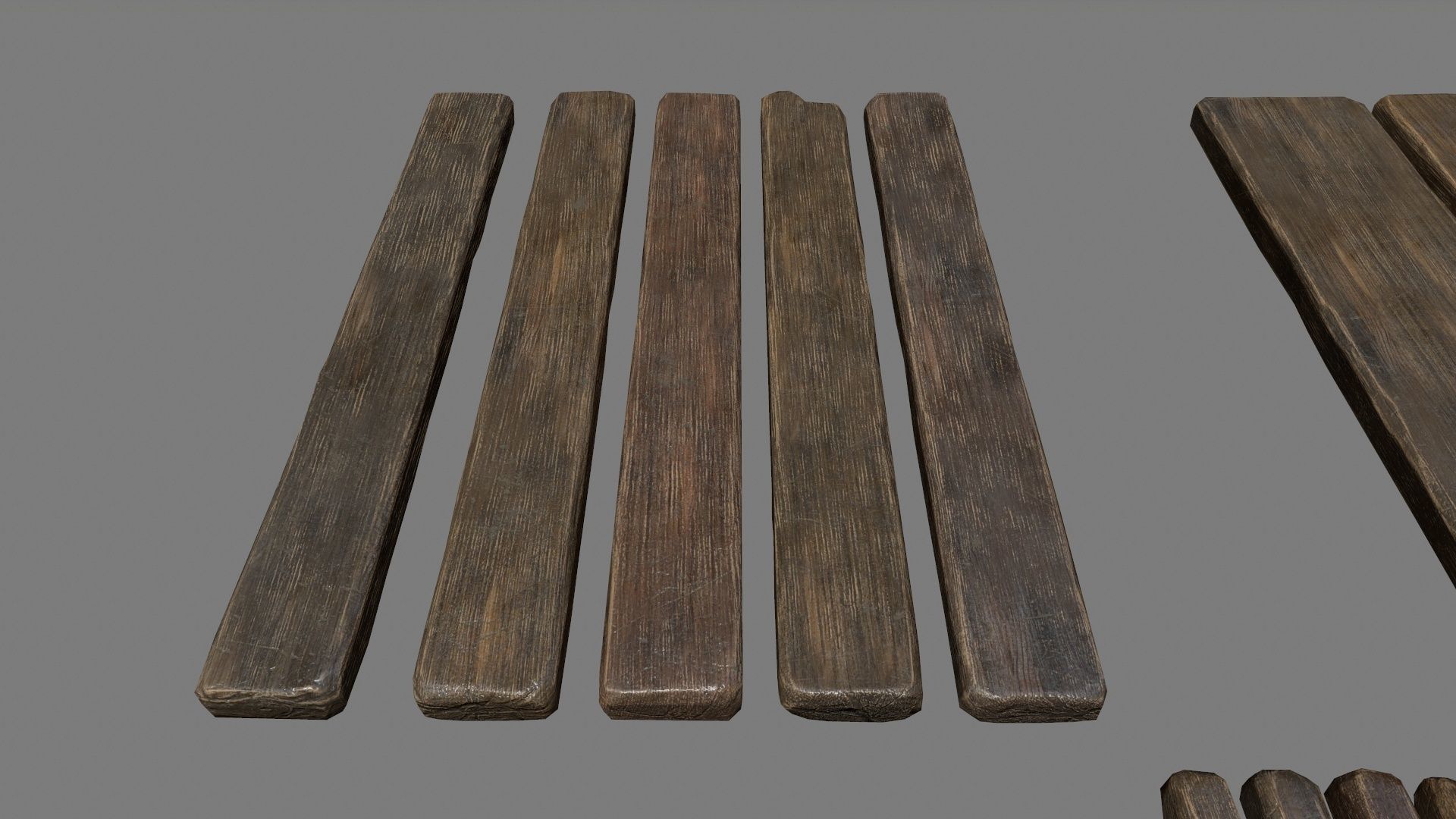 woods and rope Low-poly 3D model_6