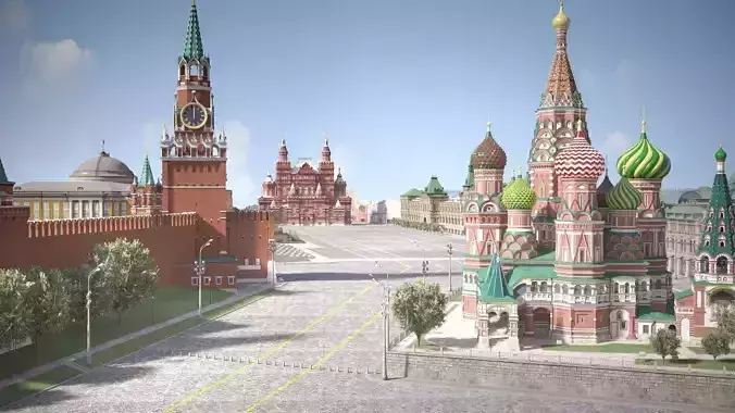 Moscow Red Square Russia 3D model