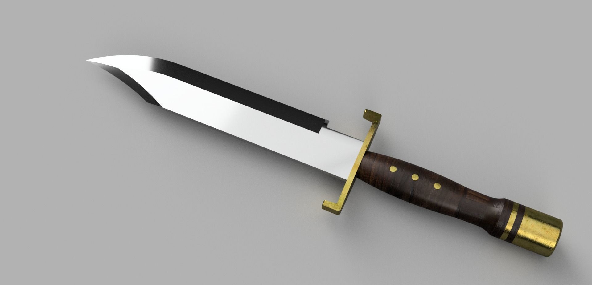 Westworld Man in Black like Bowie Knife 3D print model STL files 3D print model_2