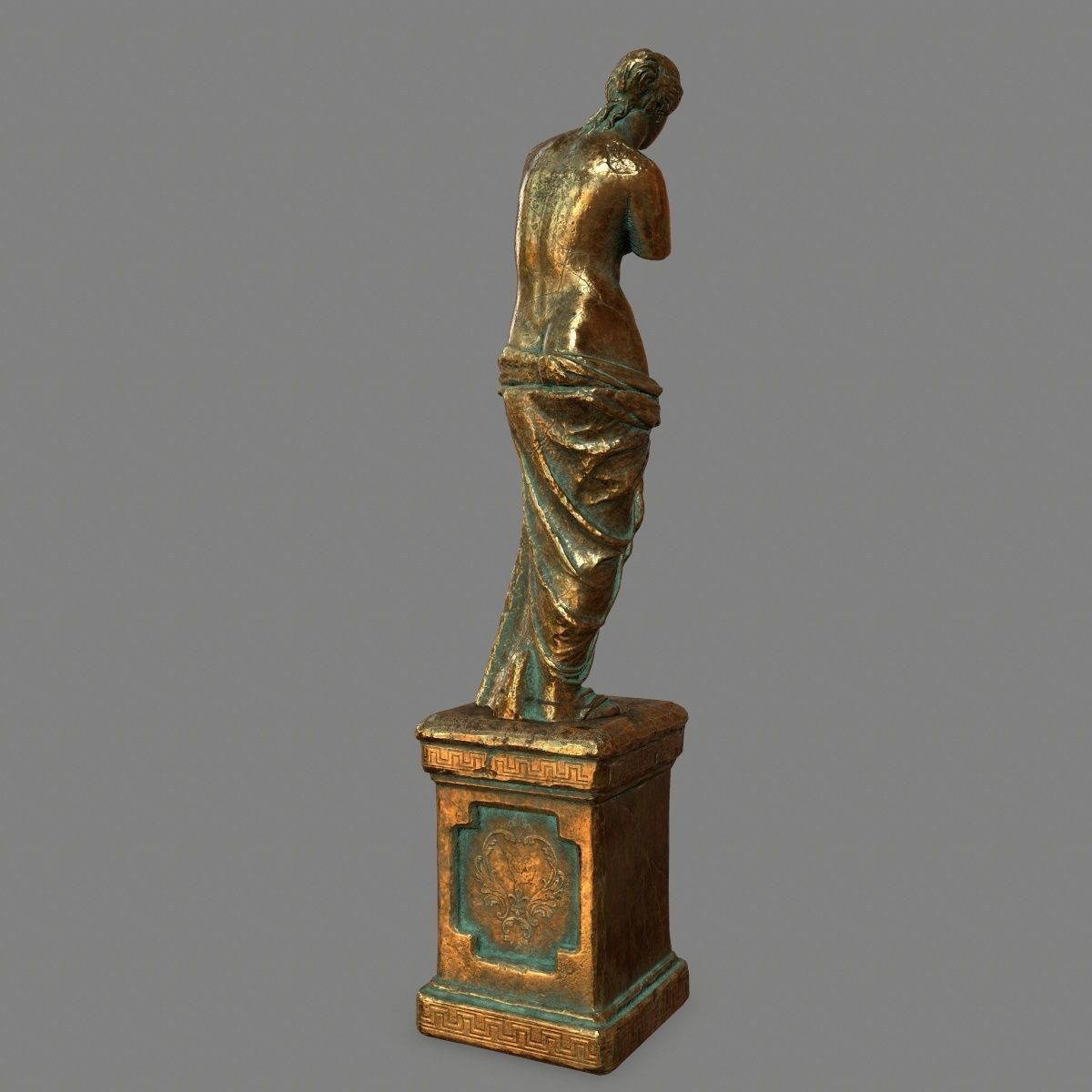 Venus de Milo Low-poly 3D model_5