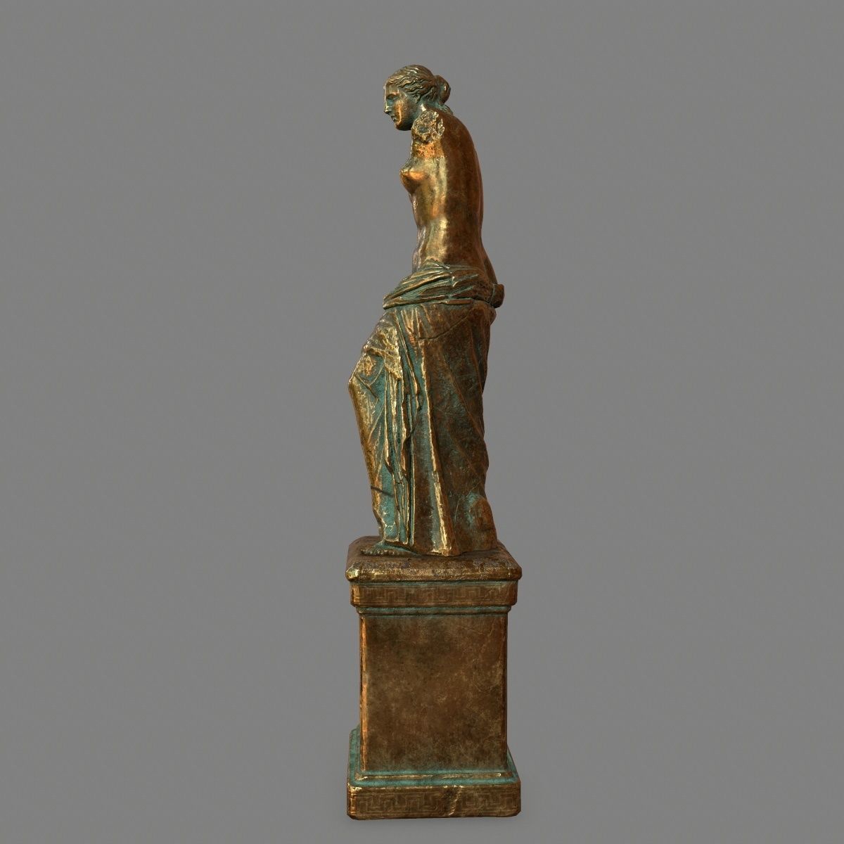 Venus de Milo Low-poly 3D model_7