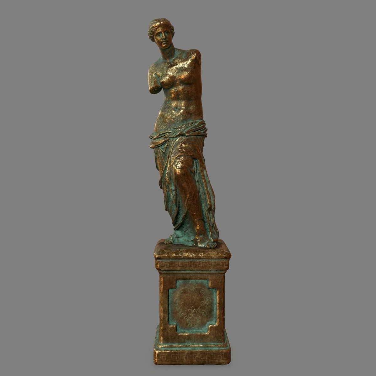 Venus de Milo Low-poly 3D model_2
