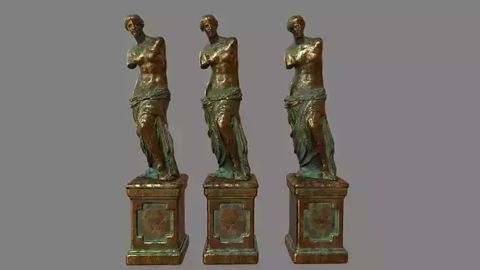 Venus  de  Milo Low-poly 3D model