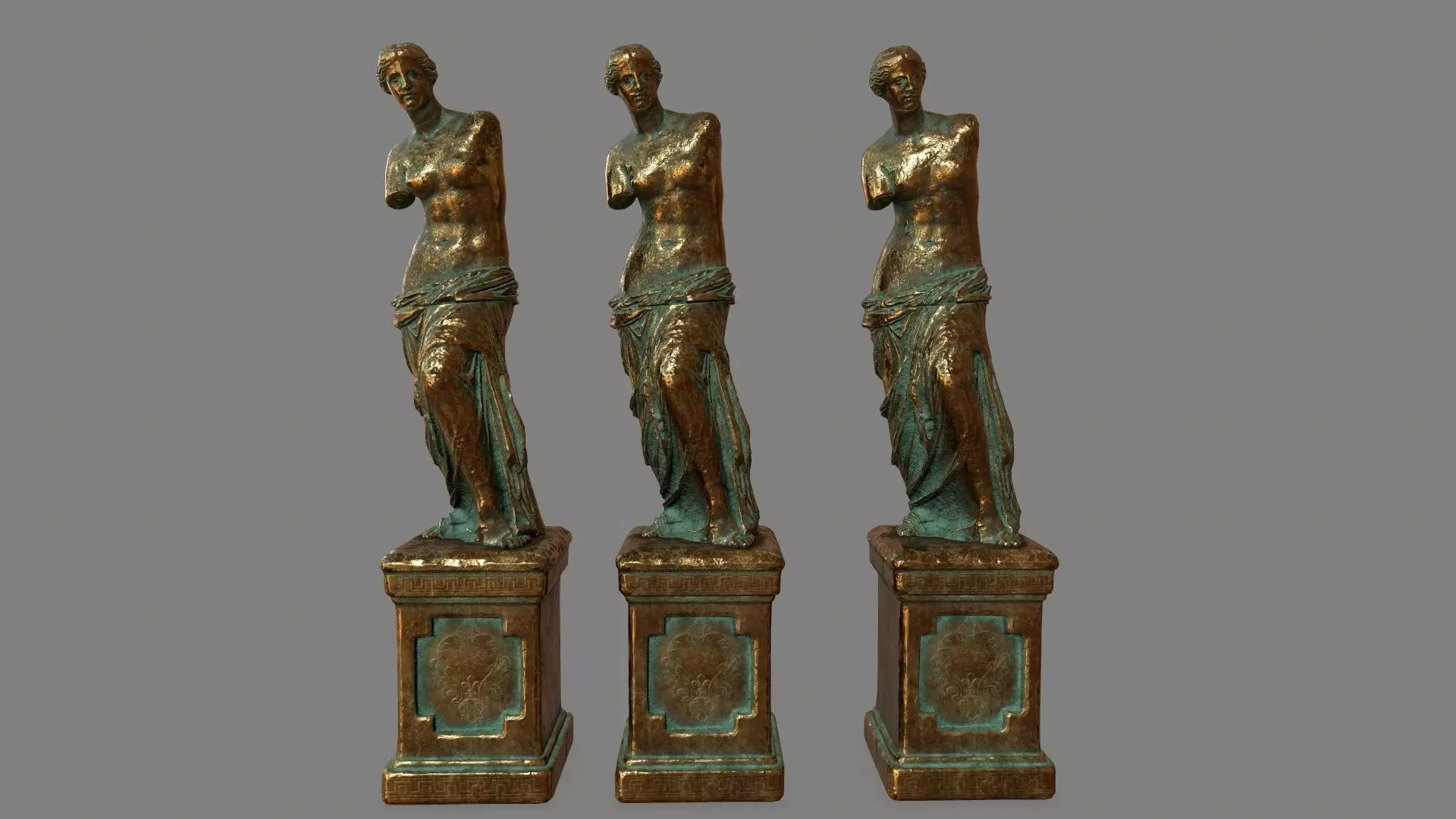 Venus de Milo Low-poly 3D model_0