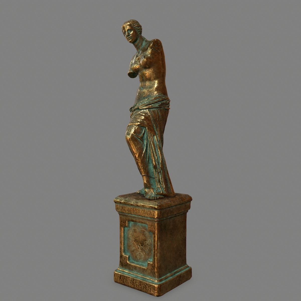 Venus de Milo Low-poly 3D model_8