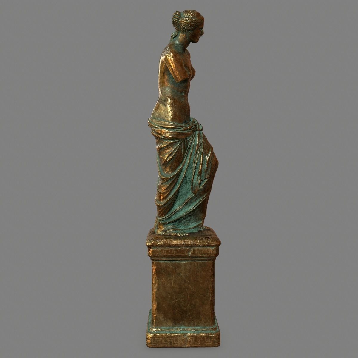 Venus de Milo Low-poly 3D model_4