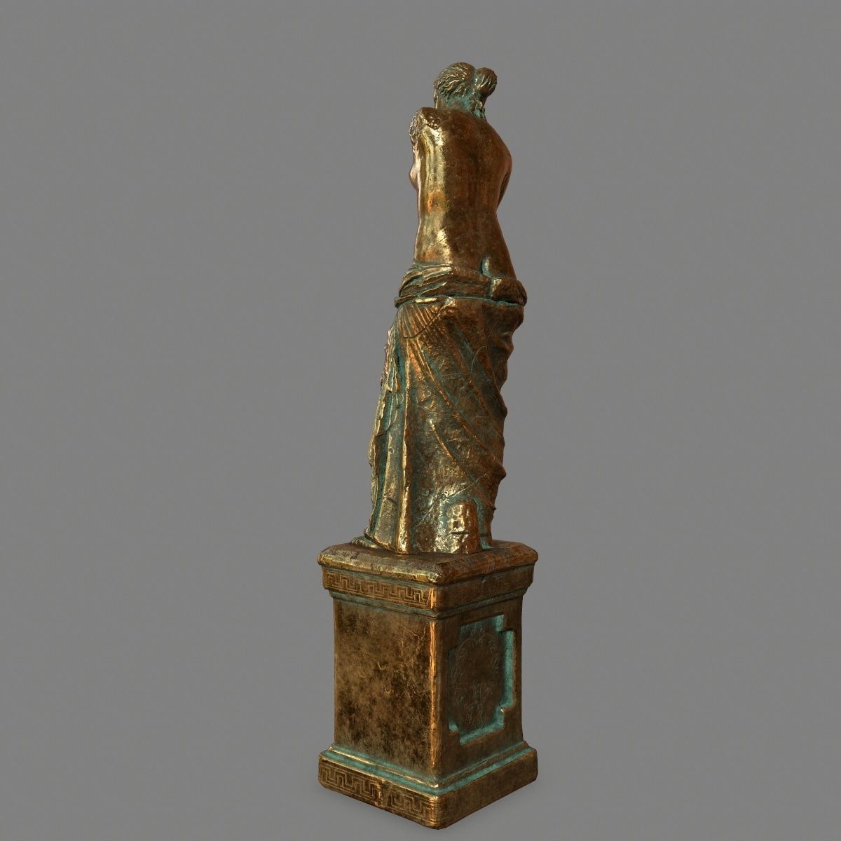 Venus de Milo Low-poly 3D model_6