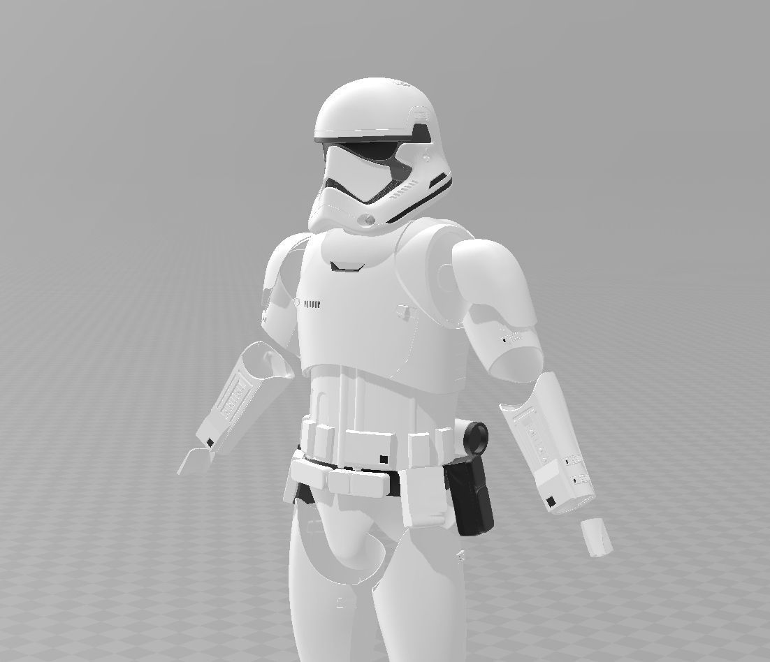 Star Wars TLJ Storm trooper Full Armour EP8 3D print model_3