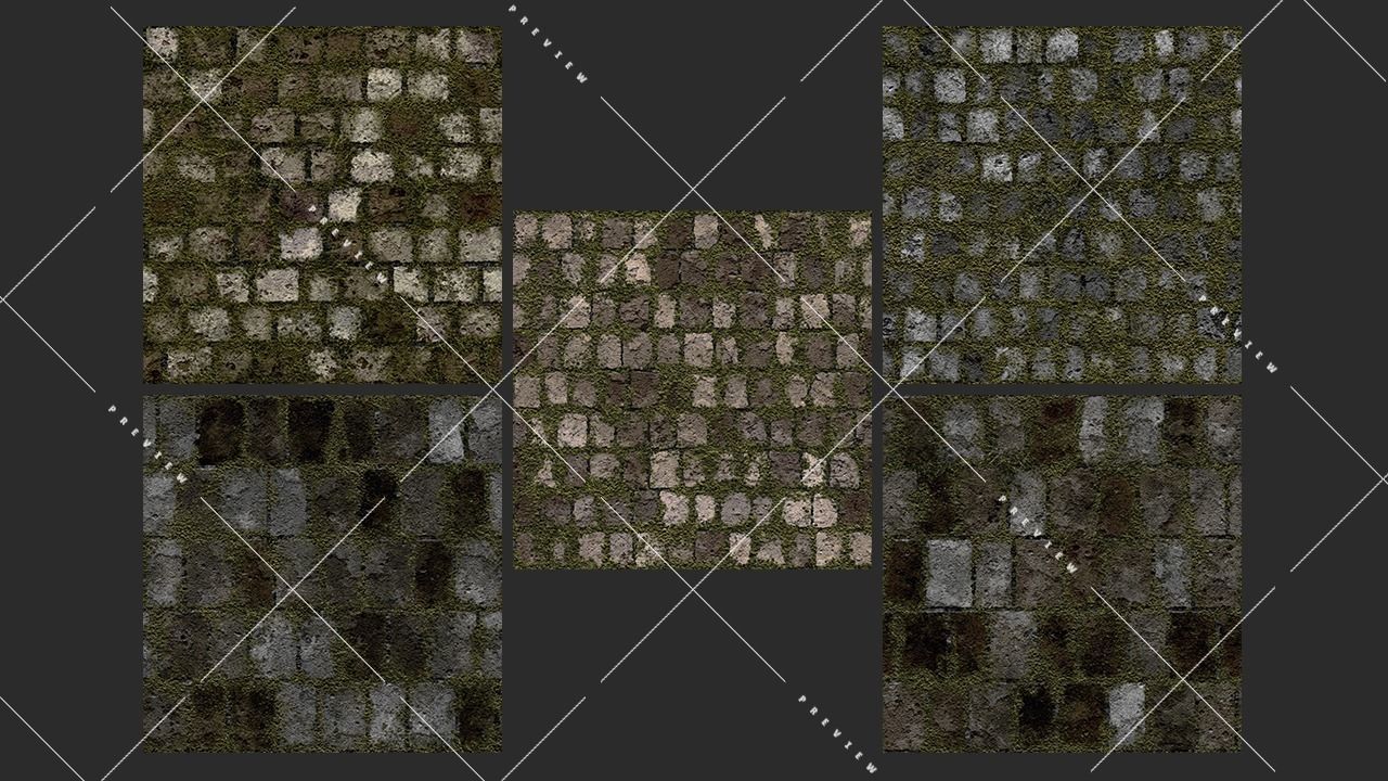 Texture Pack Seamless Mossy Stone Vol 02 Texture_1