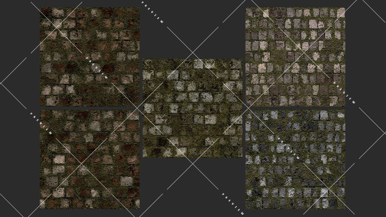 Texture Pack Seamless Mossy Stone Vol 02 Texture_2