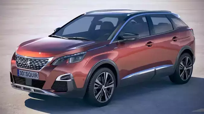 Peugeot 3008 2018 3D model