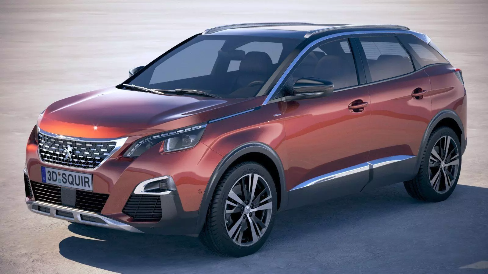 Peugeot 3008 2018 3D model