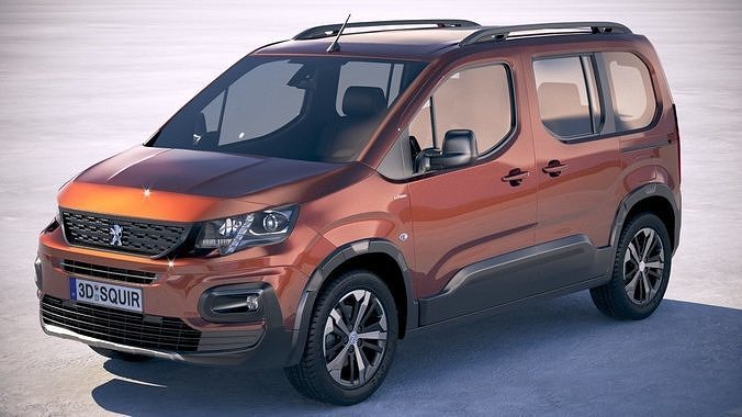 Peugeot Rifter 2016-2018 3D model