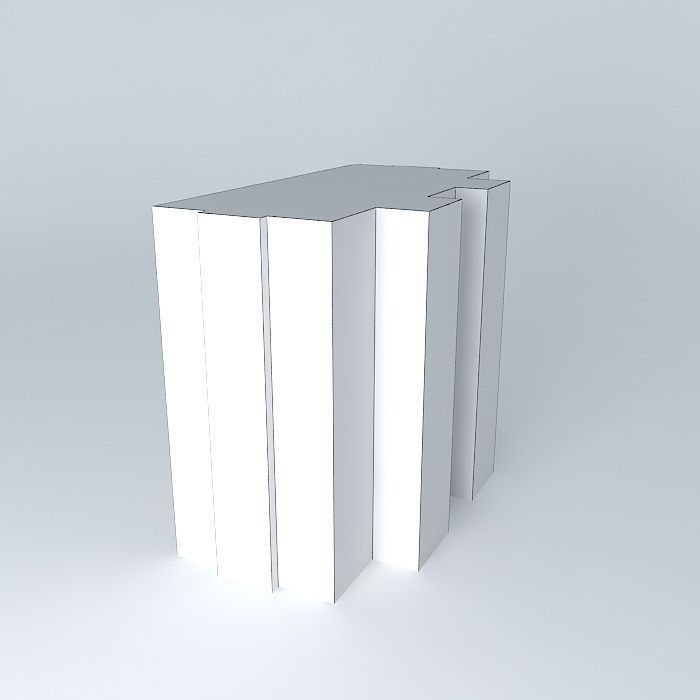 Anacaona building three Santo Domingo Dominican Republic. Free 3D model_3