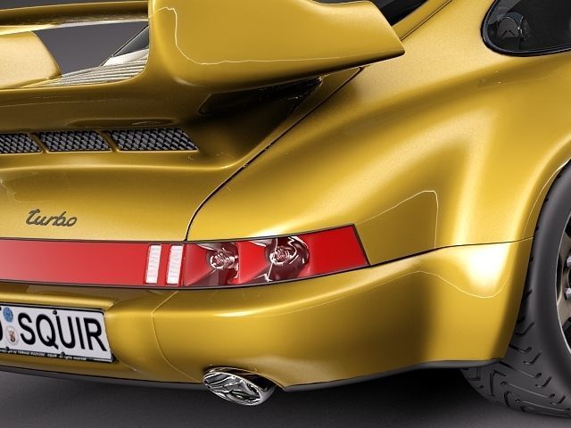 Porsche 911 964 turbo 1990 3D model_3