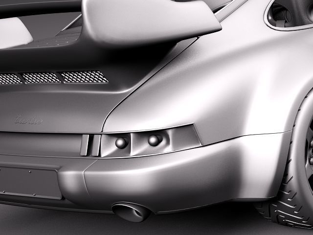 Porsche 911 964 turbo 1990 3D model_16