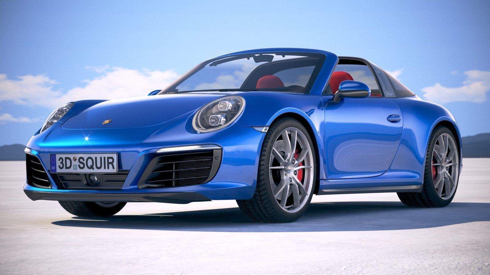 Porsche 911 Targa 4s 2018 3D model_12