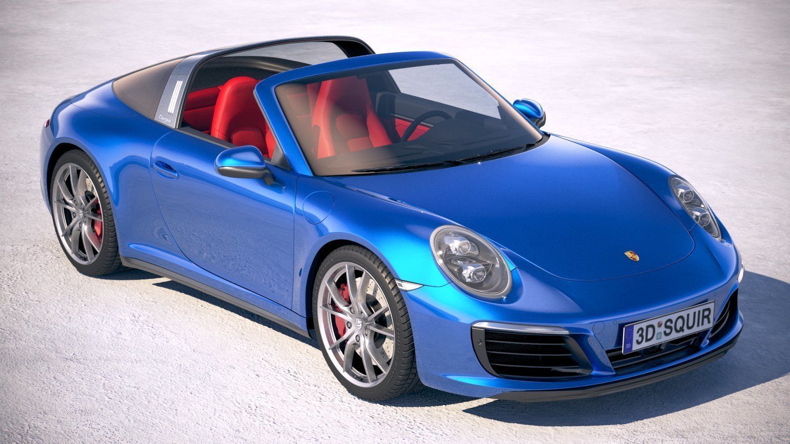 Porsche 911 Targa 4s 2018 3D model_11