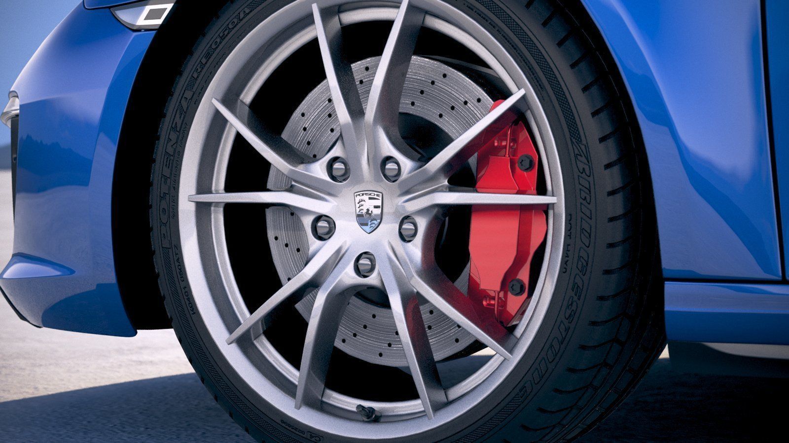 Porsche 911 Targa 4s 2018 3D model_14