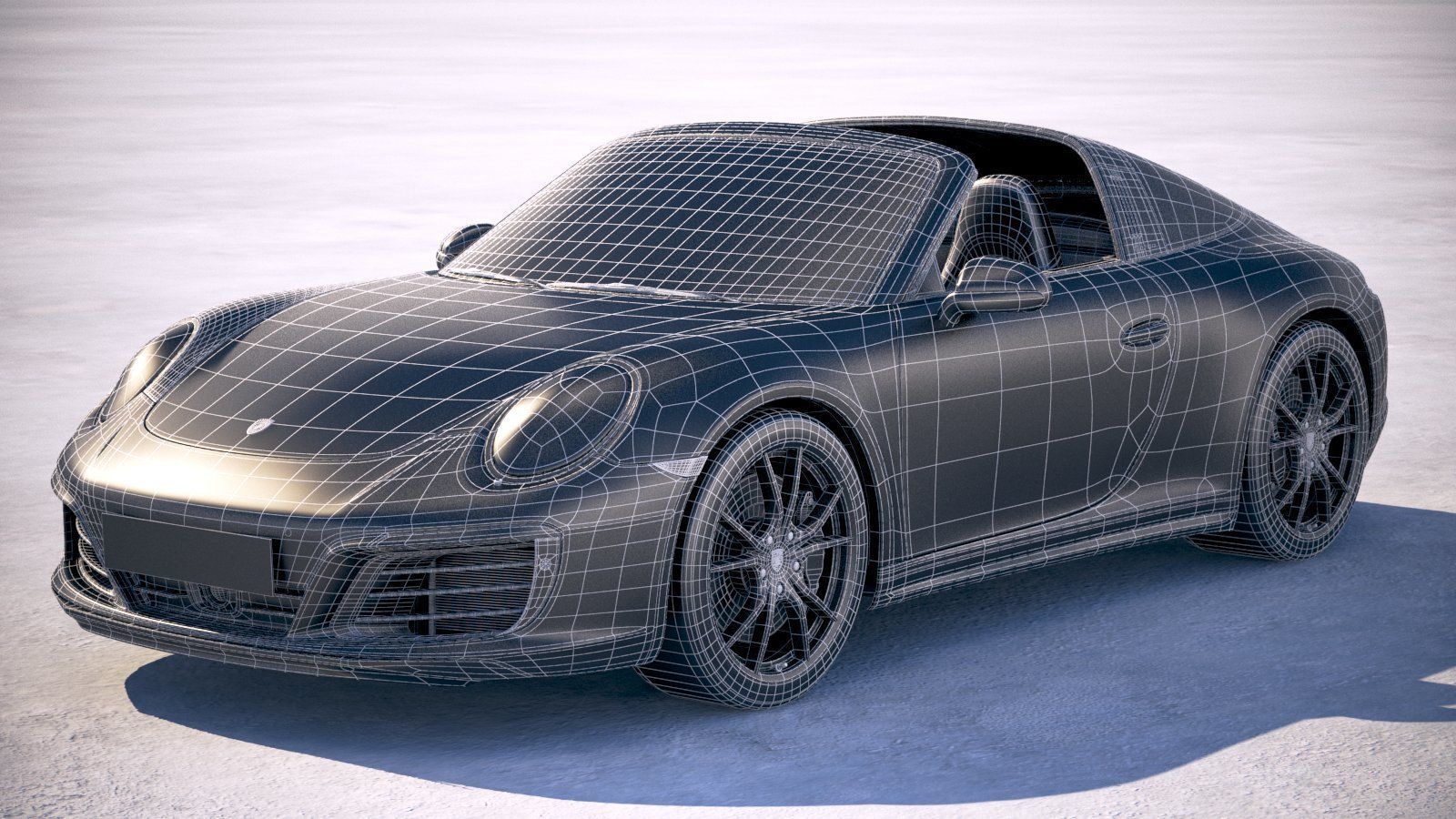 Porsche 911 Targa 4s 2018 3D model_22