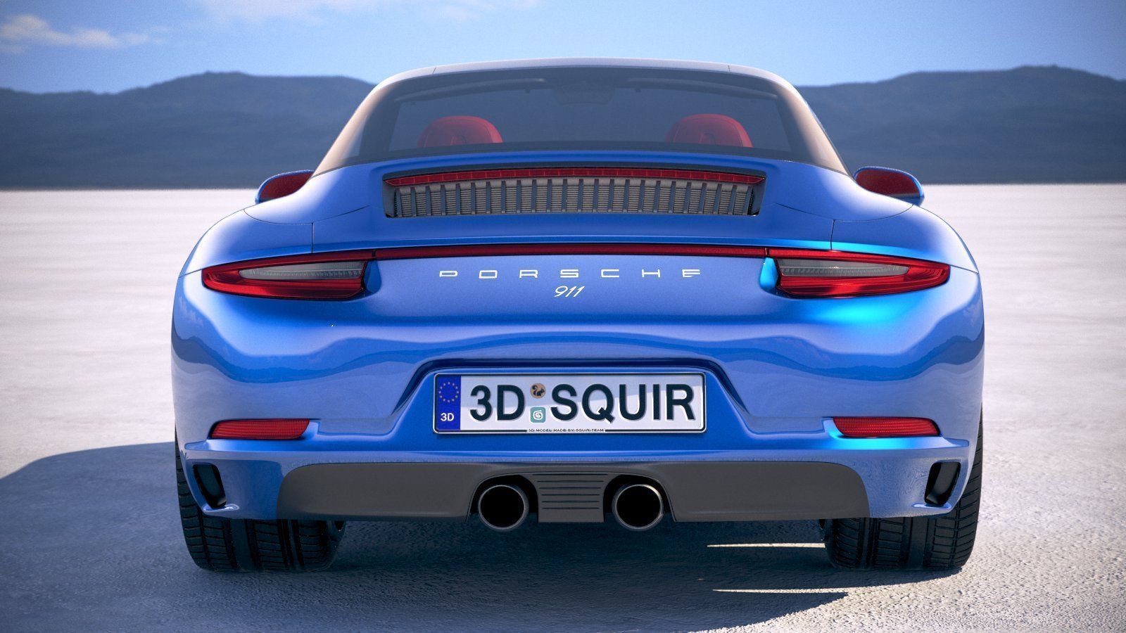 Porsche 911 Targa 4s 2018 3D model_10