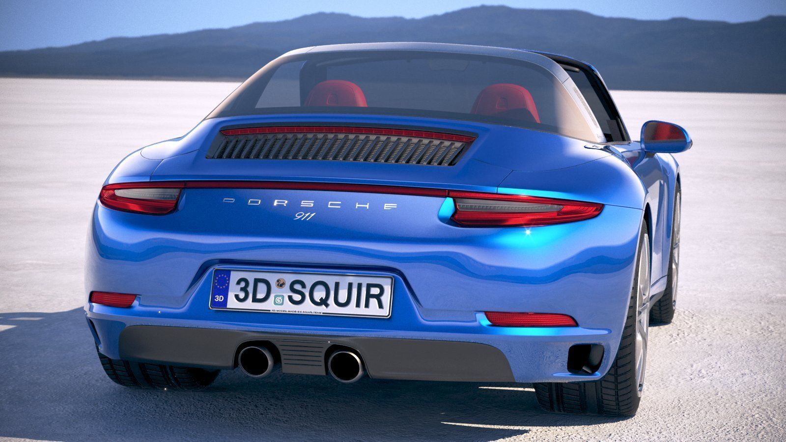 Porsche 911 Targa 4s 2018 3D model_5