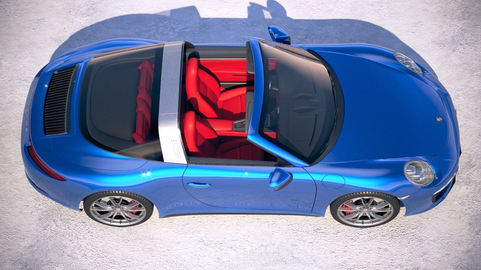 Porsche 911 Targa 4s 2018 3D model_7