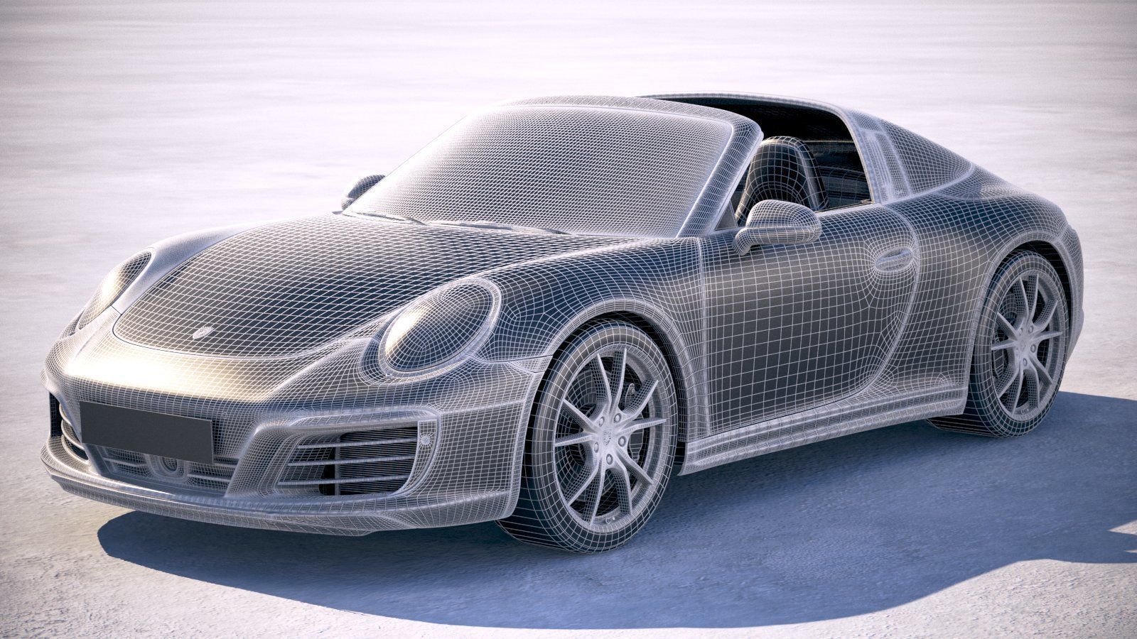 Porsche 911 Targa 4s 2018 3D model_20