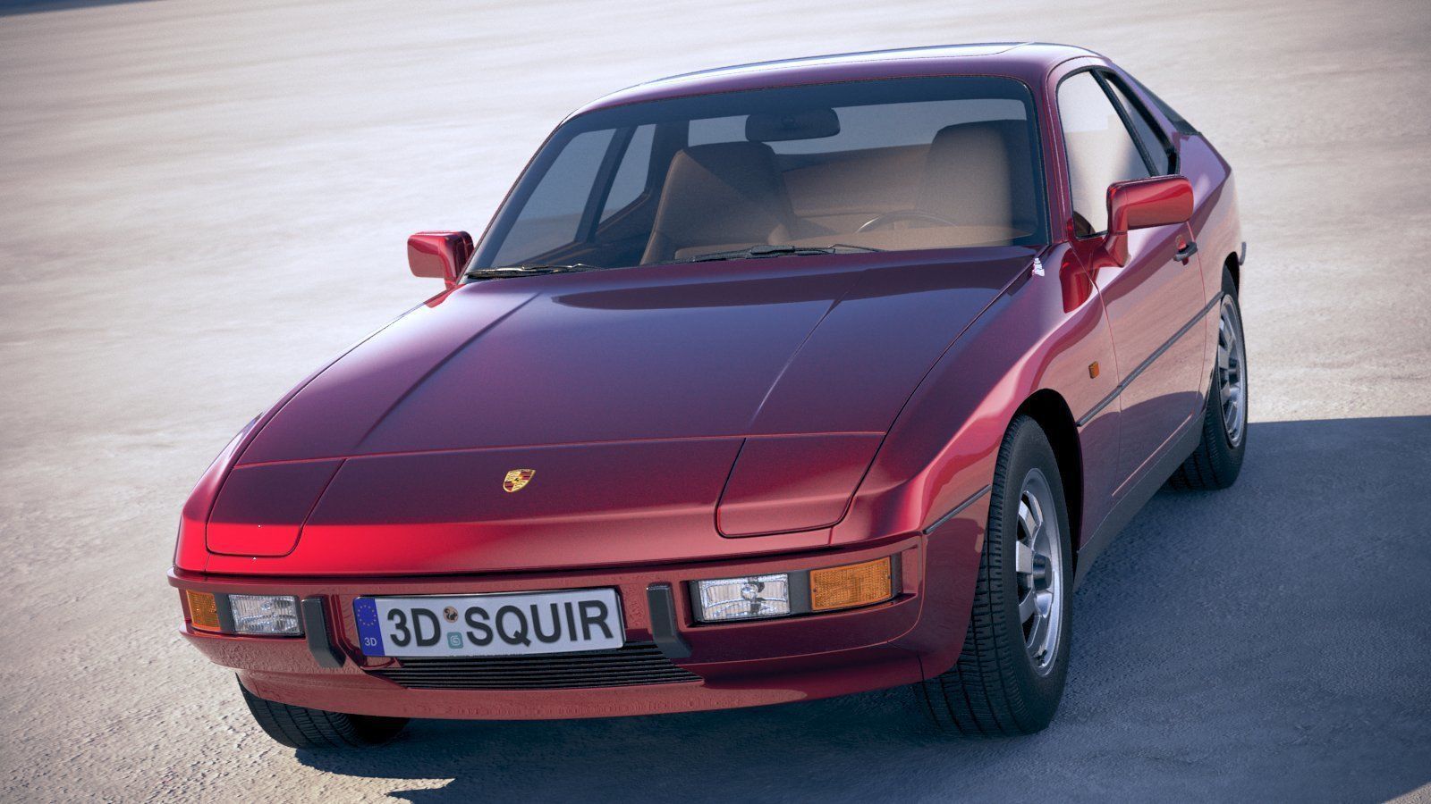 Porsche 924 1976-1988 3D model_1