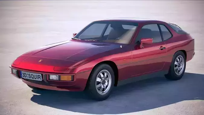 Porsche 924 1976-1988 3D model