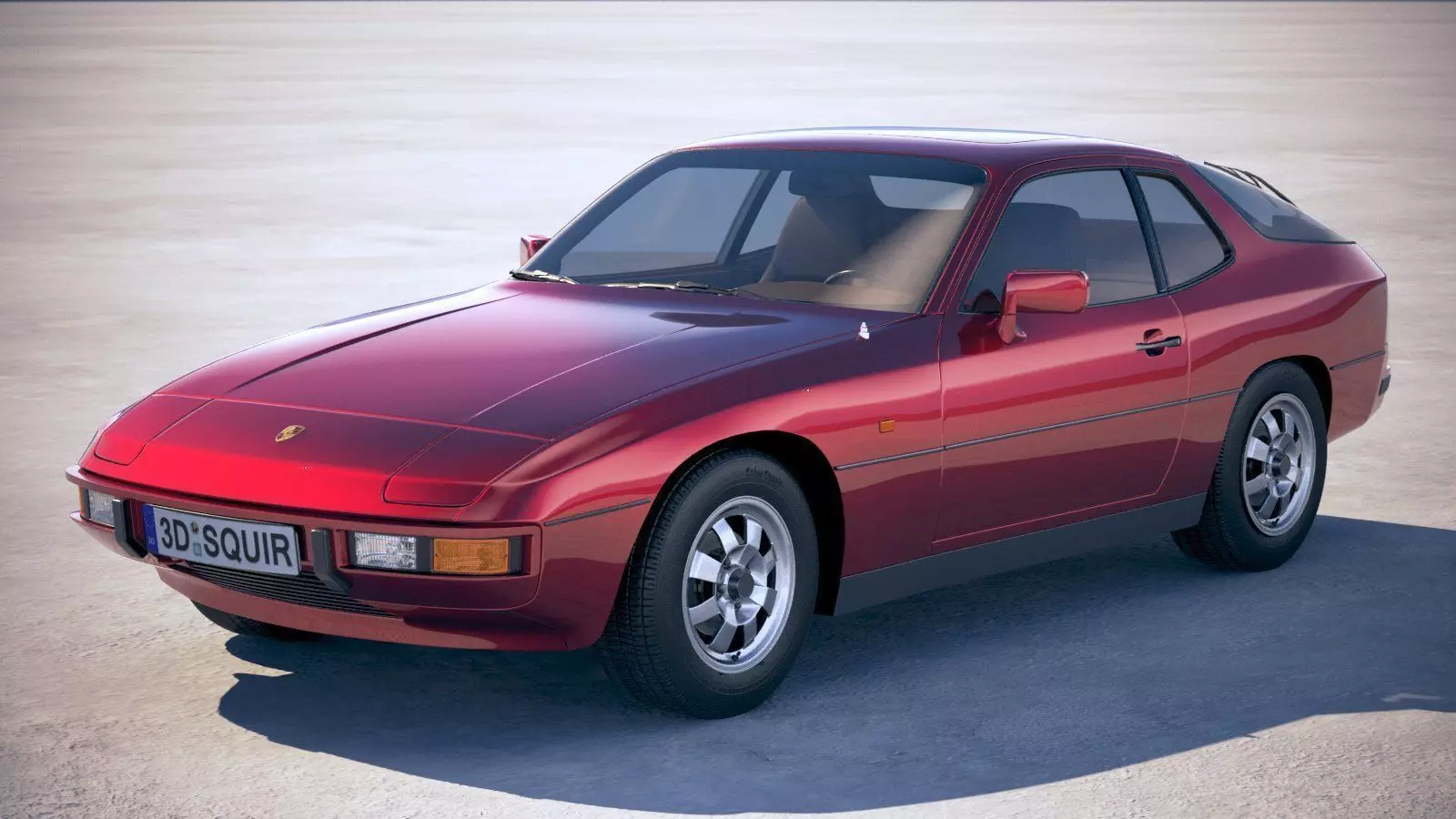 Porsche 924 1976-1988 3D model_0