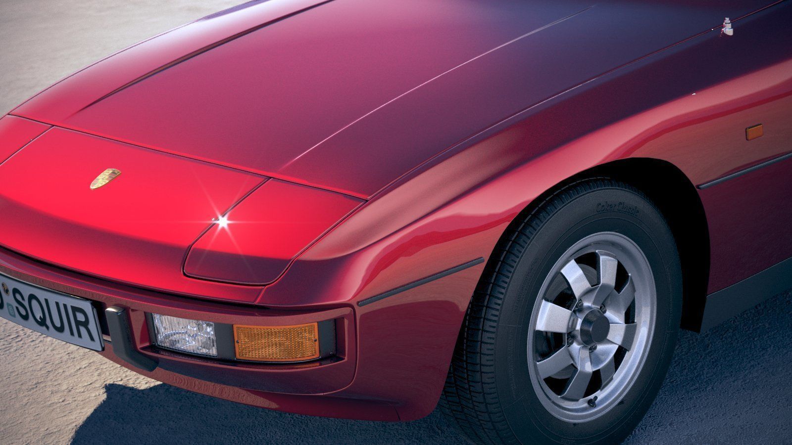 Porsche 924 1976-1988 3D model_2