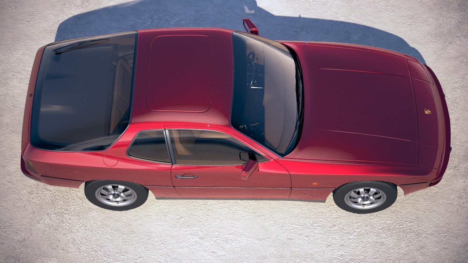 Porsche 924 1976-1988 3D model_7