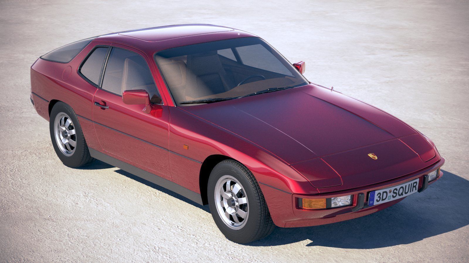 Porsche 924 1976-1988 3D model_11