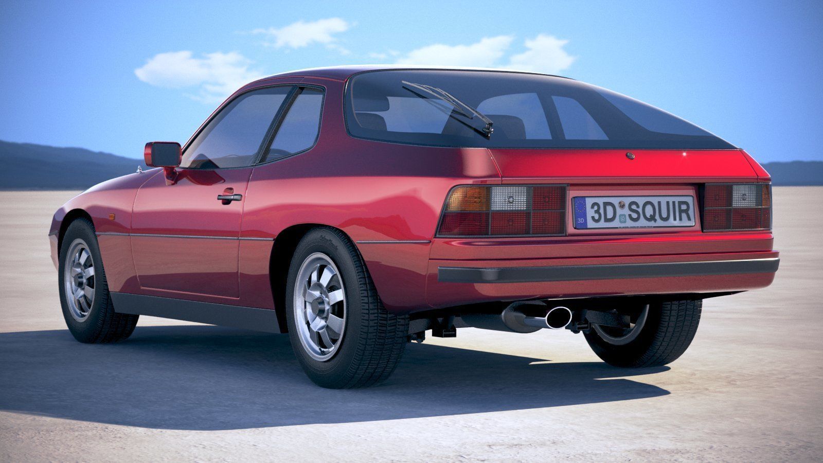 Porsche 924 1976-1988 3D model_13
