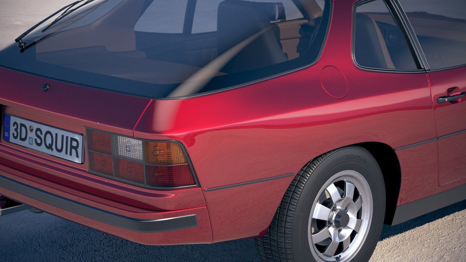 Porsche 924 1976-1988 3D model_3