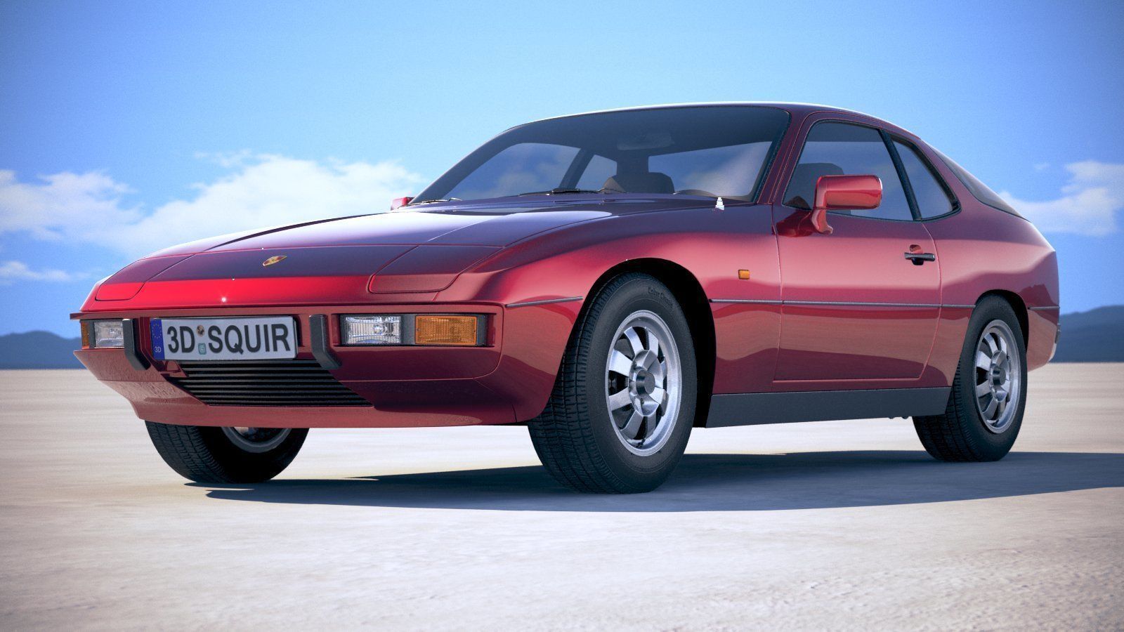 Porsche 924 1976-1988 3D model_12