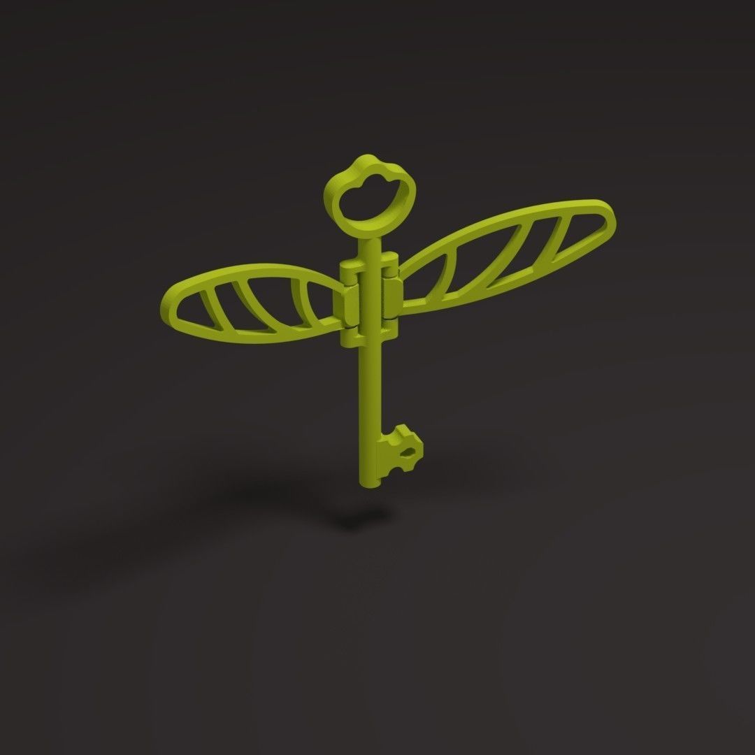 WINGED KEY 3D print model_2