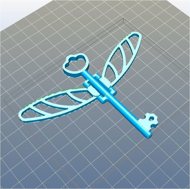 WINGED KEY 3D print model_11