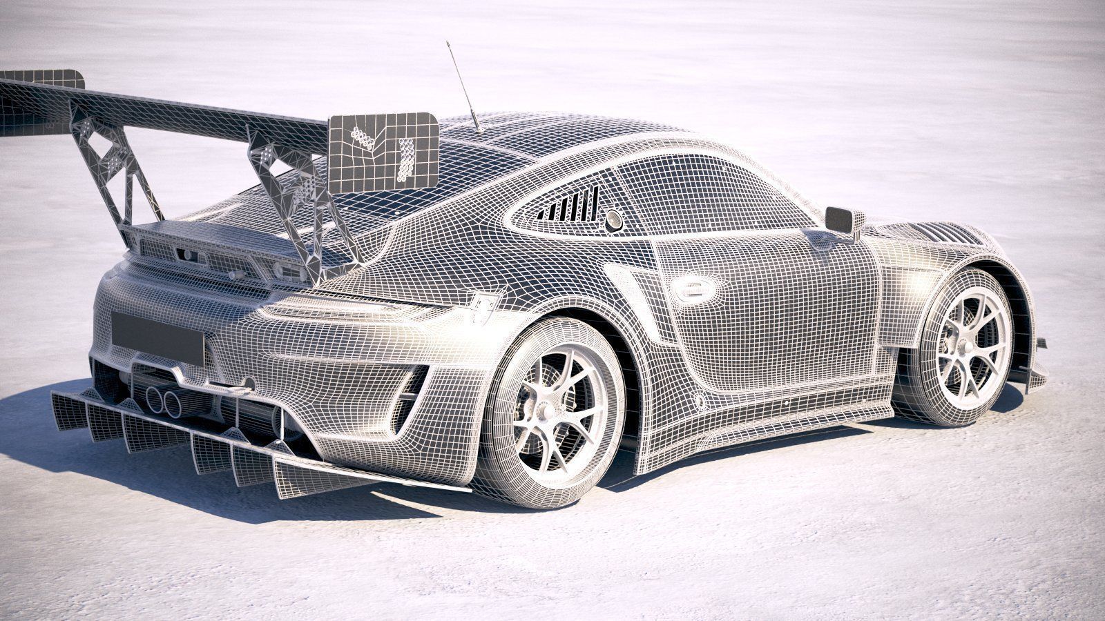 Porsche 911 GT3R 2019 3D model_18