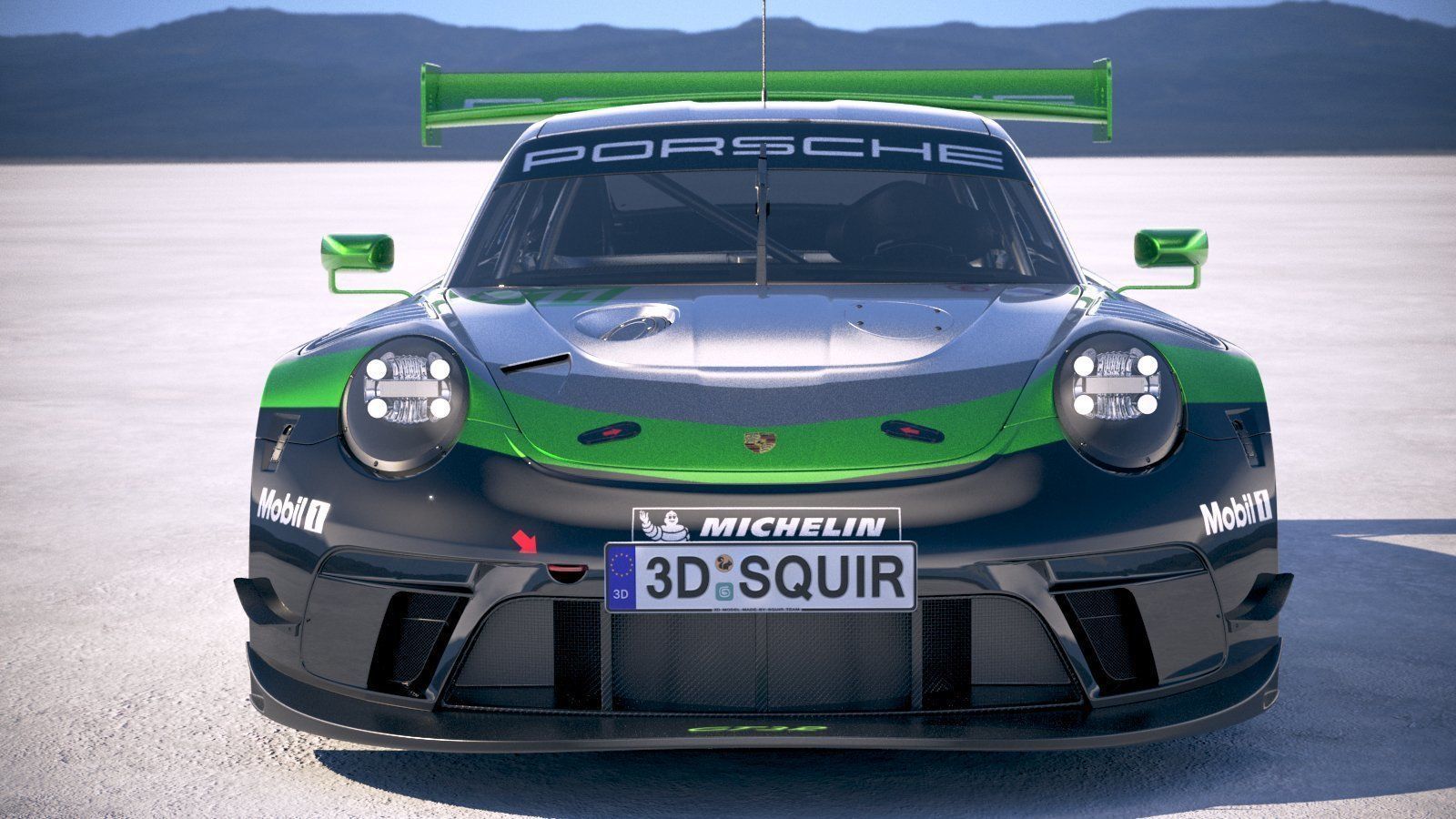 Porsche 911 GT3R 2019 3D model_9