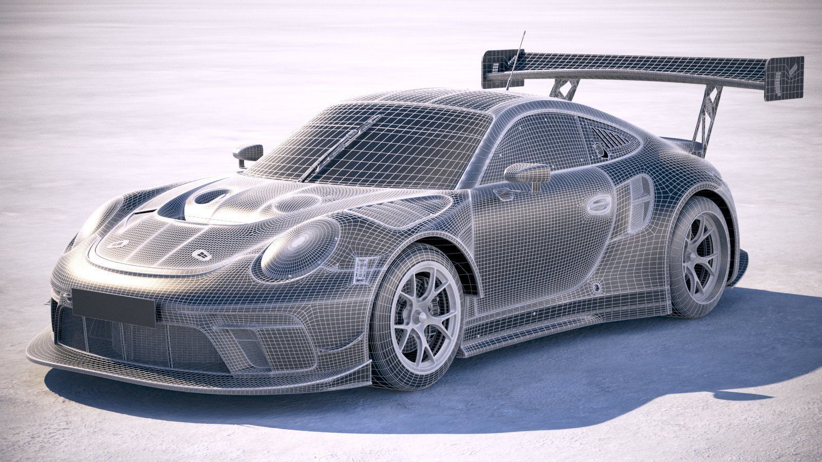 Porsche 911 GT3R 2019 3D model_17