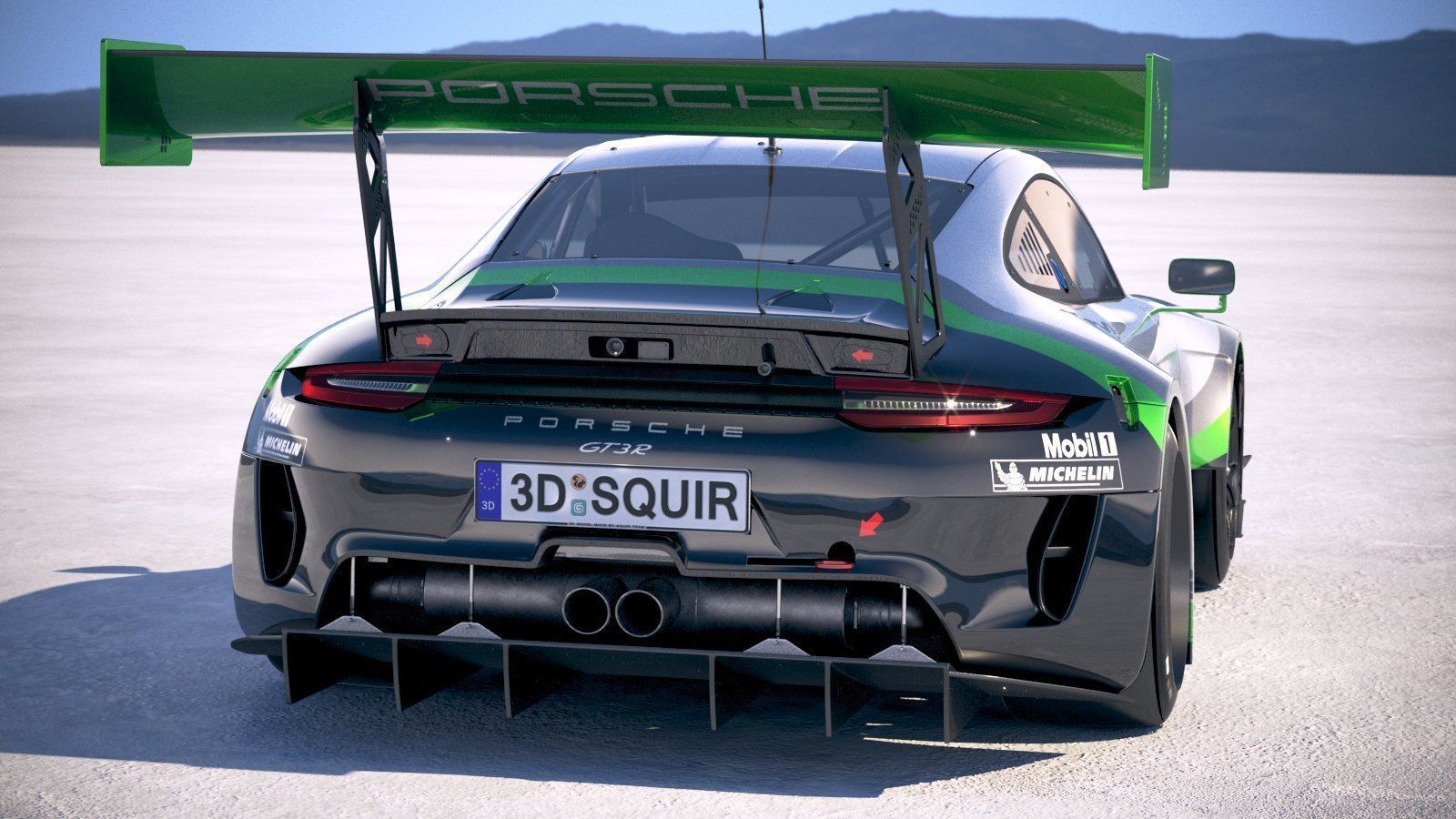 Porsche 911 GT3R 2019 3D model_5