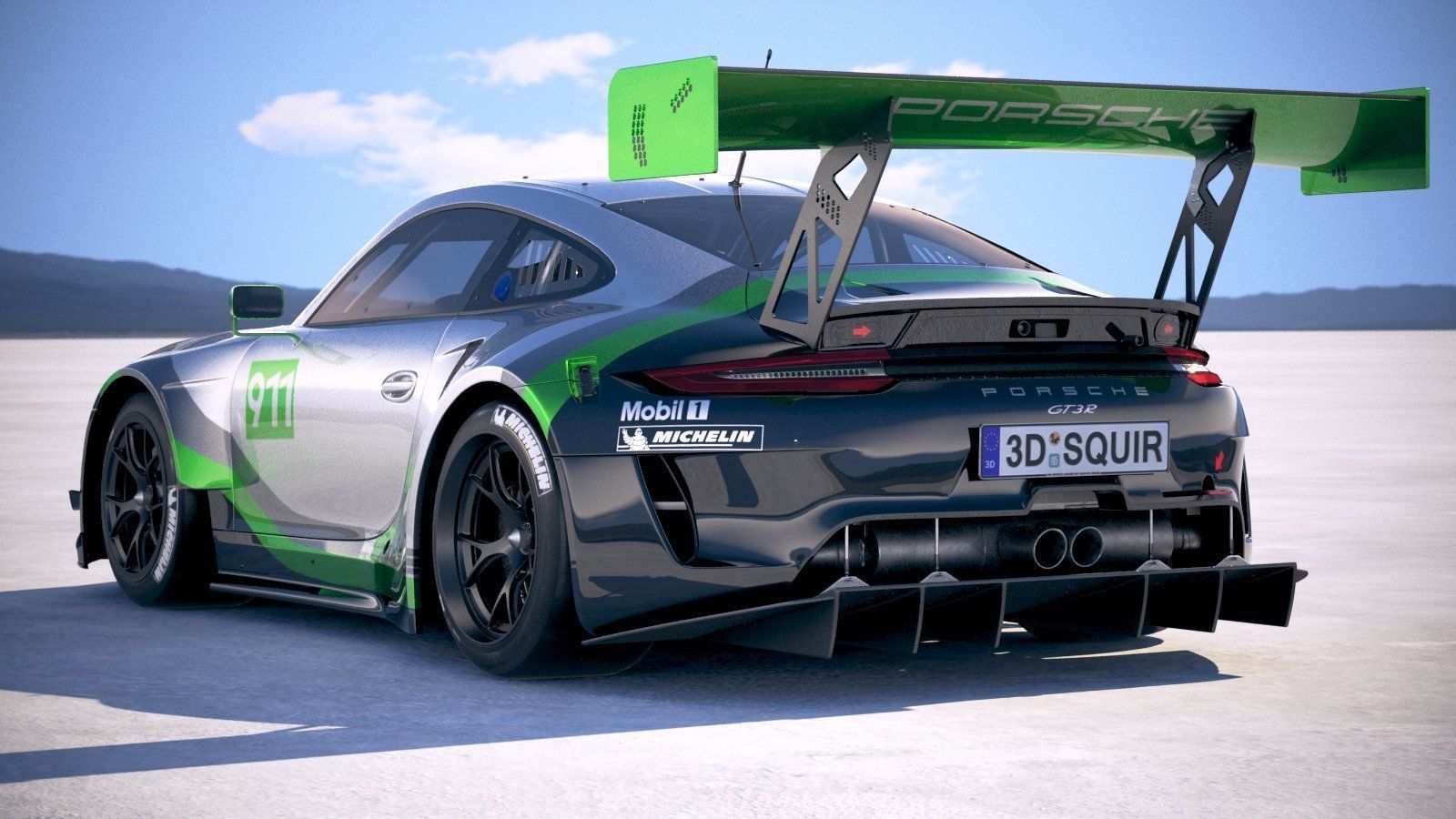 Porsche 911 GT3R 2019 3D model_13