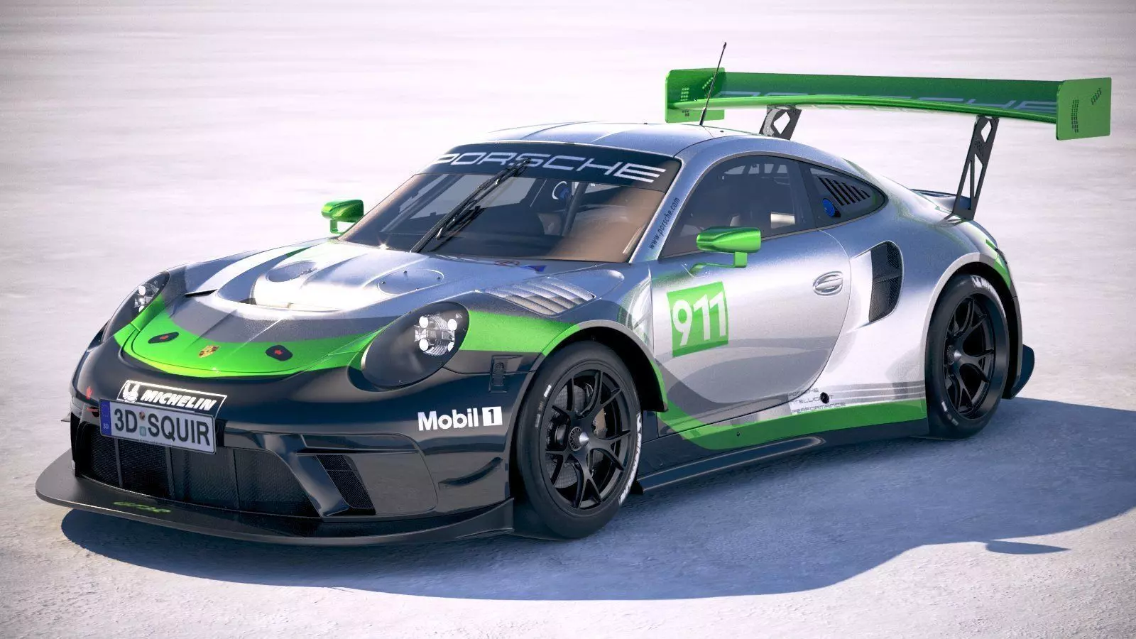 Porsche 911 GT3R 2019 3D model_0