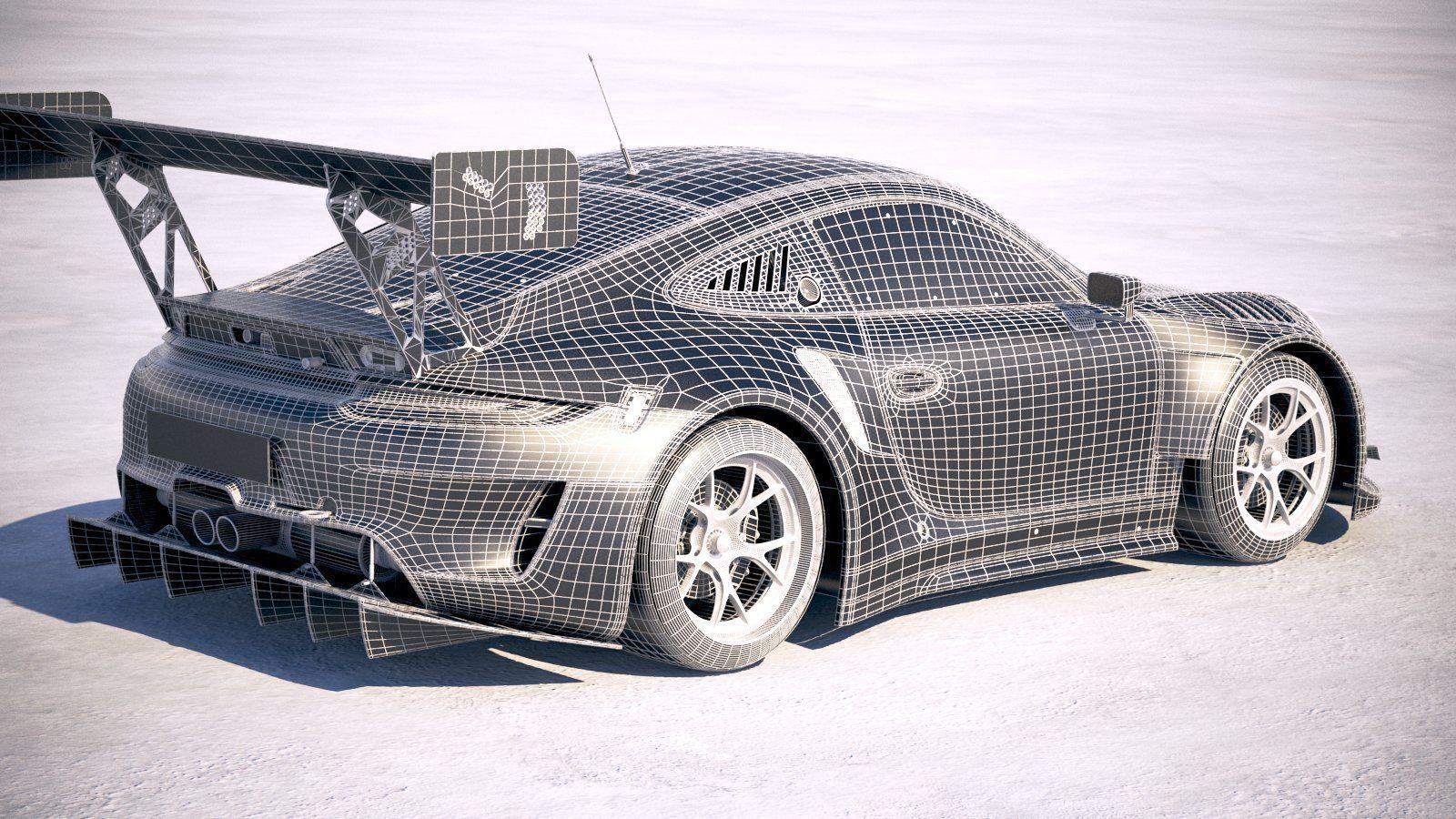 Porsche 911 GT3R 2019 3D model_20