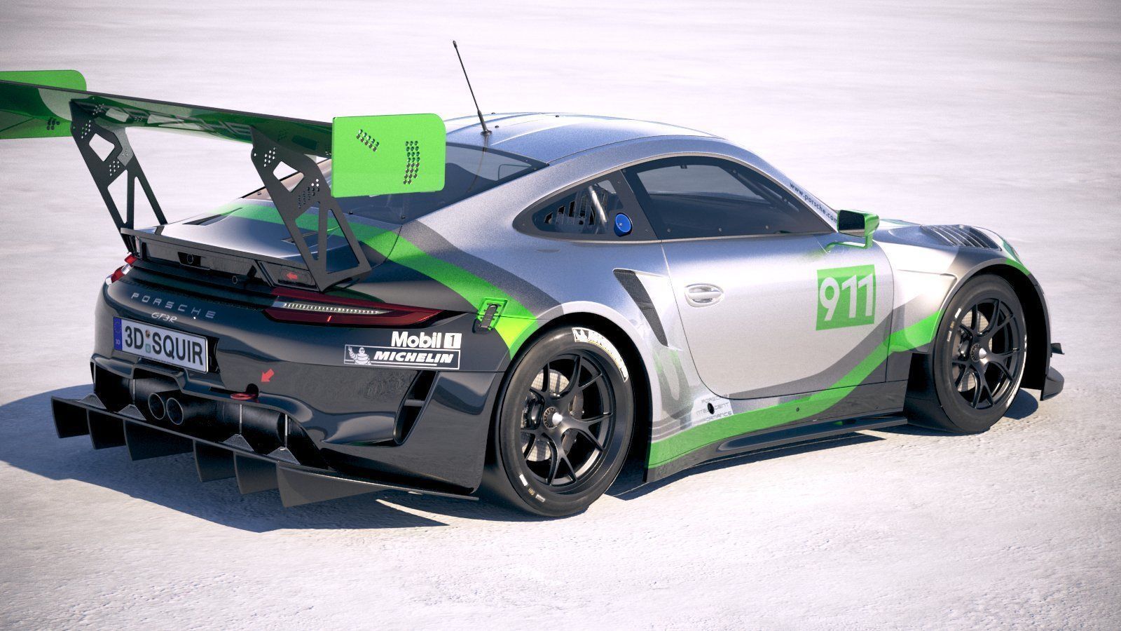 Porsche 911 GT3R 2019 3D model_4