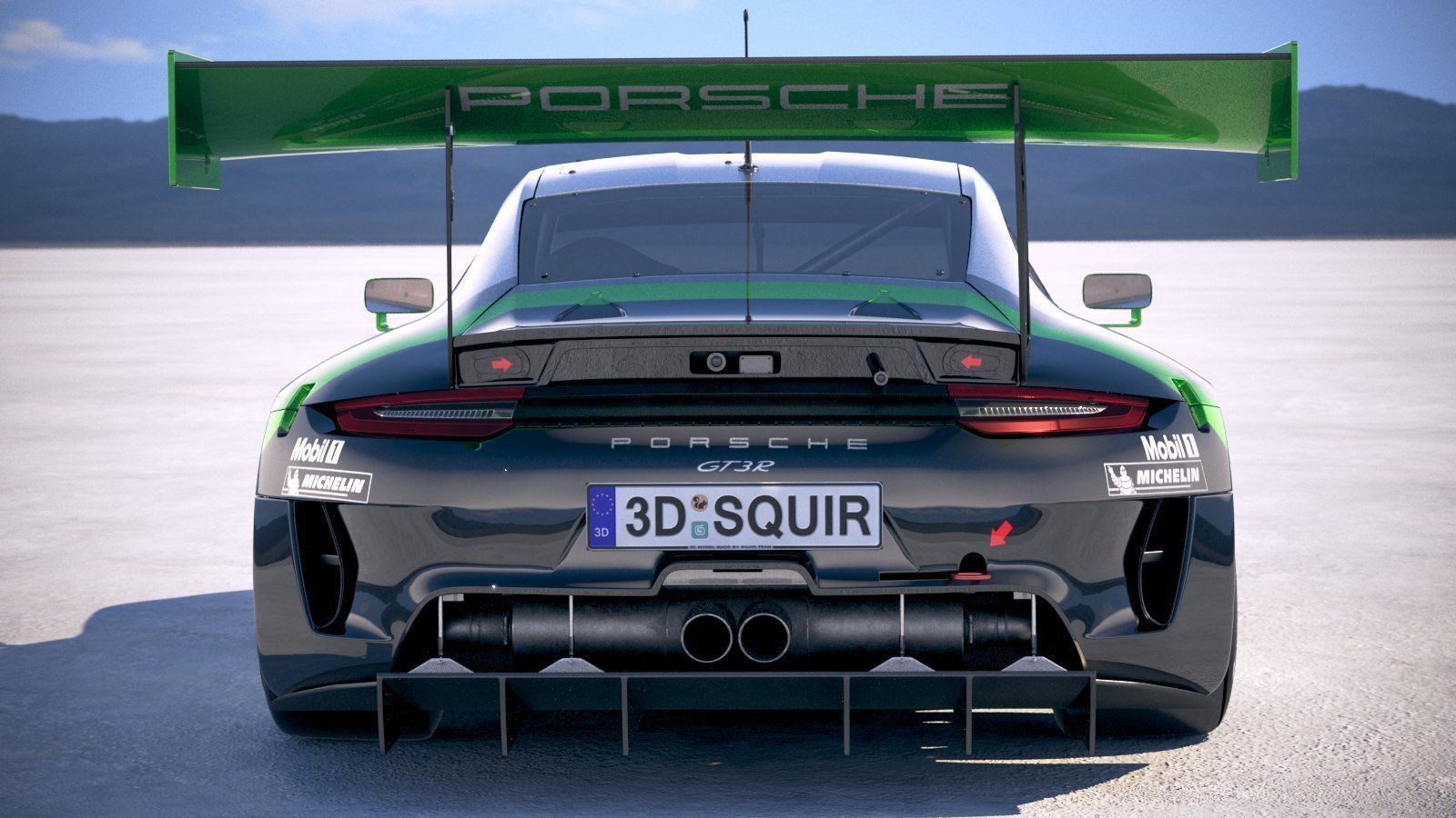 Porsche 911 GT3R 2019 3D model_10