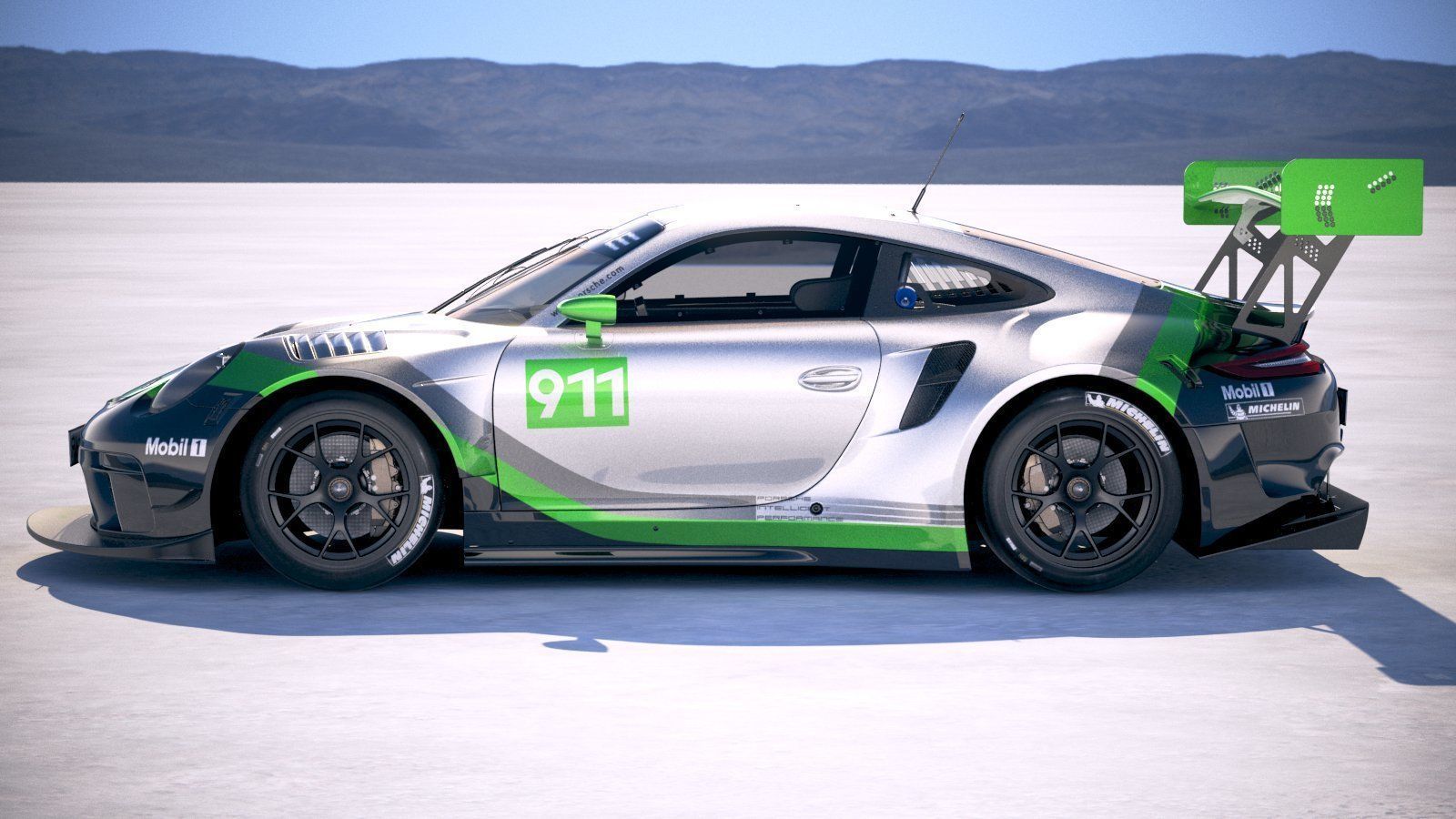 Porsche 911 GT3R 2019 3D model_6