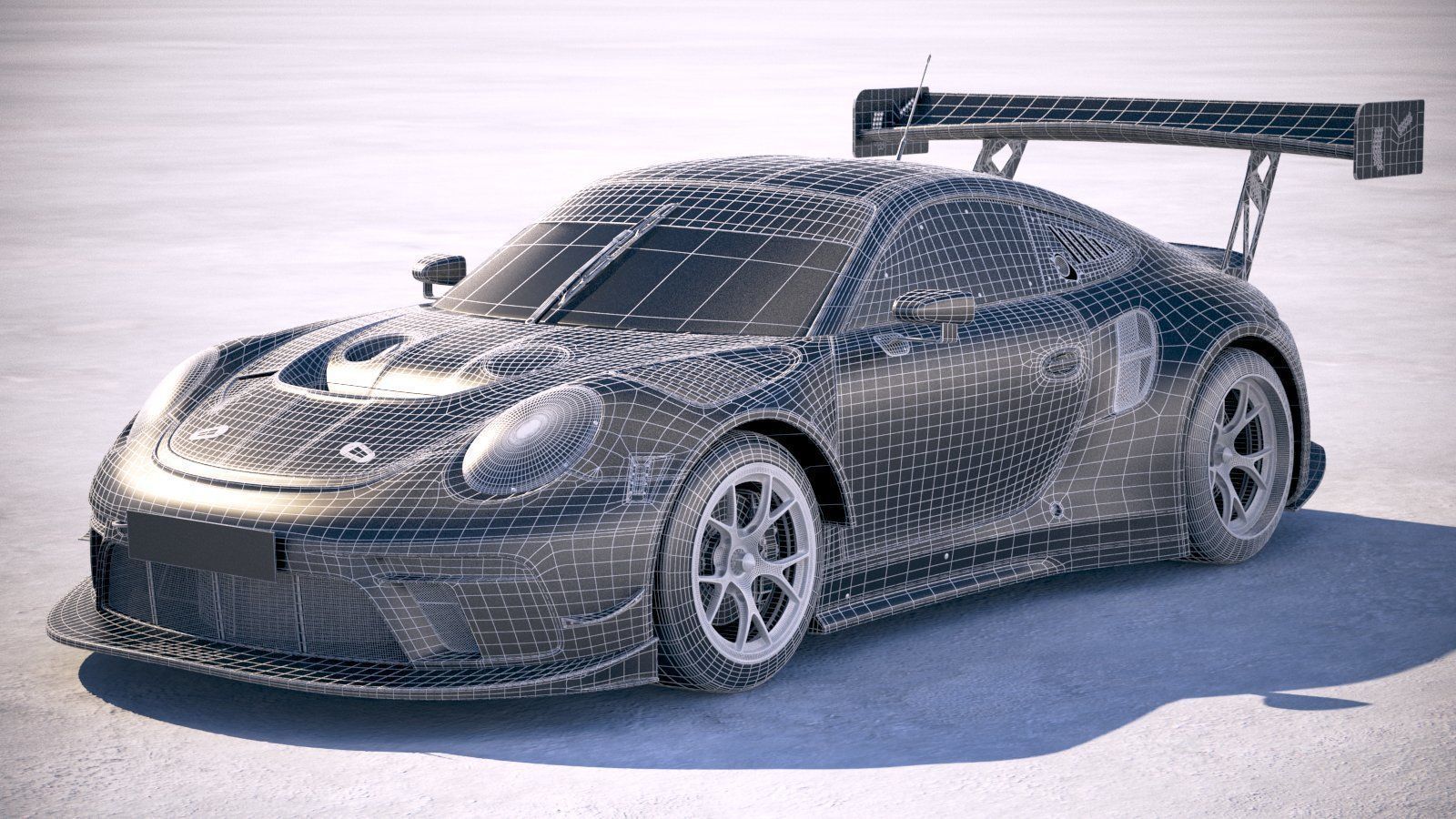 Porsche 911 GT3R 2019 3D model_19